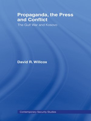 cover image of Propaganda, the Press and Conflict